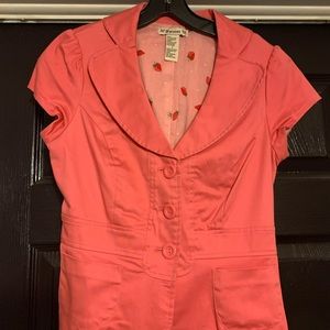 Coral colored career jacket